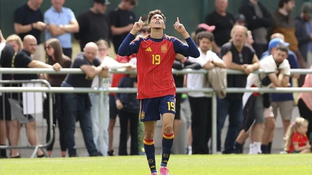 Sergio Esteban, el joven talento que puede ser el 9 del futuro en el Atlético de Madrid