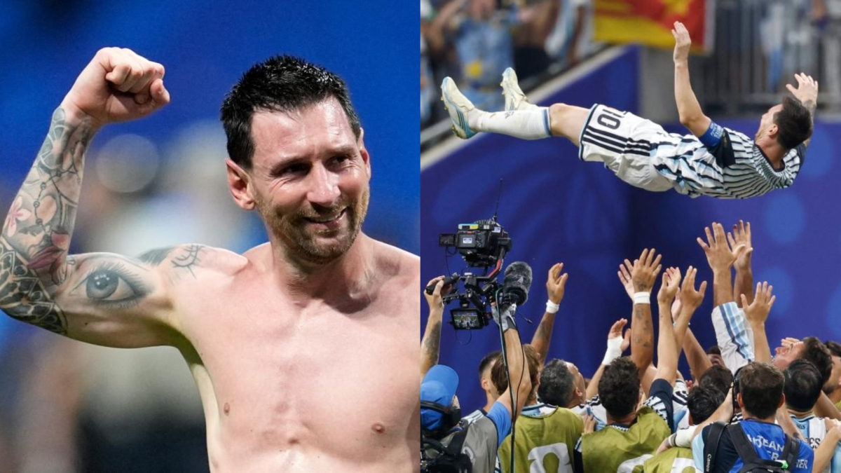 La emoción de Messi tras la remontada ante Egipto