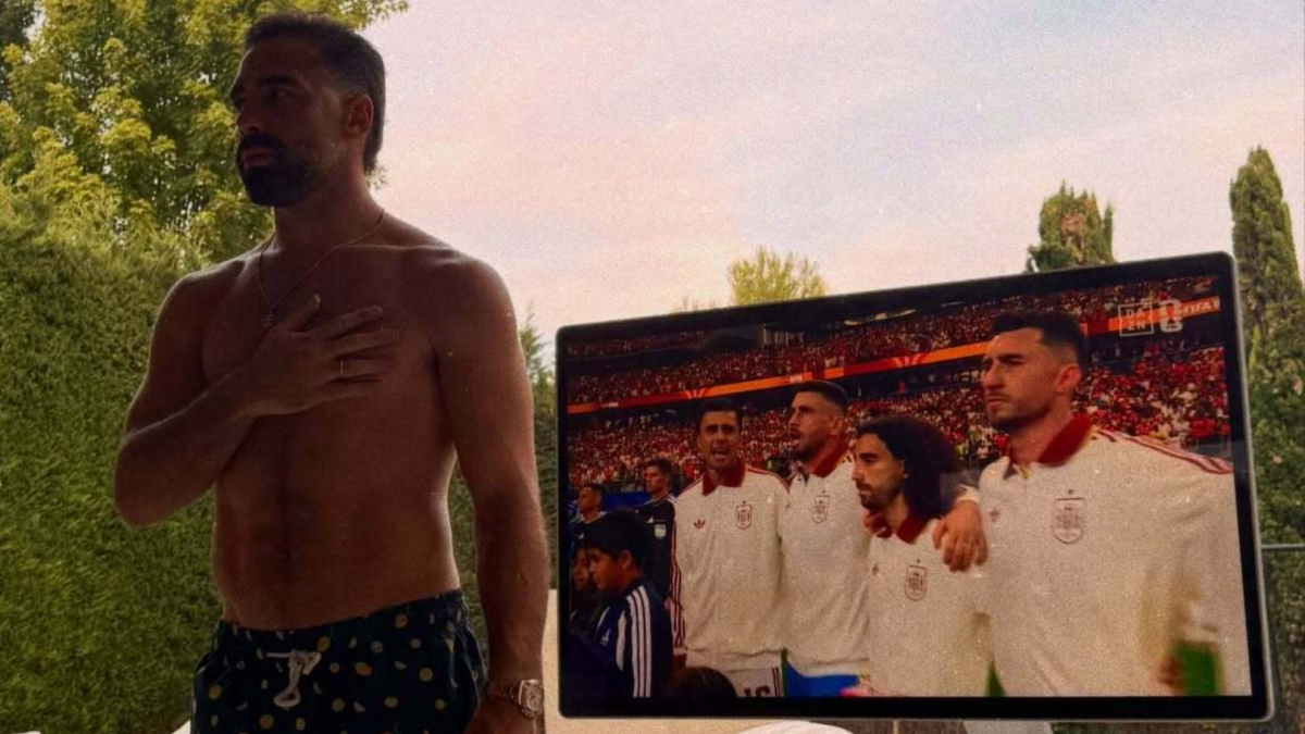 Carvajal 'presume' de patriotismo: como uno más en el himno