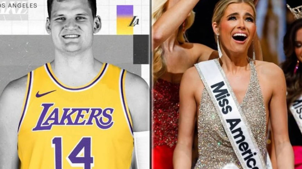 Los Lakers presentan al coloso 'dominante' comprometido con Miss América: 'No lo dejamos escapar'