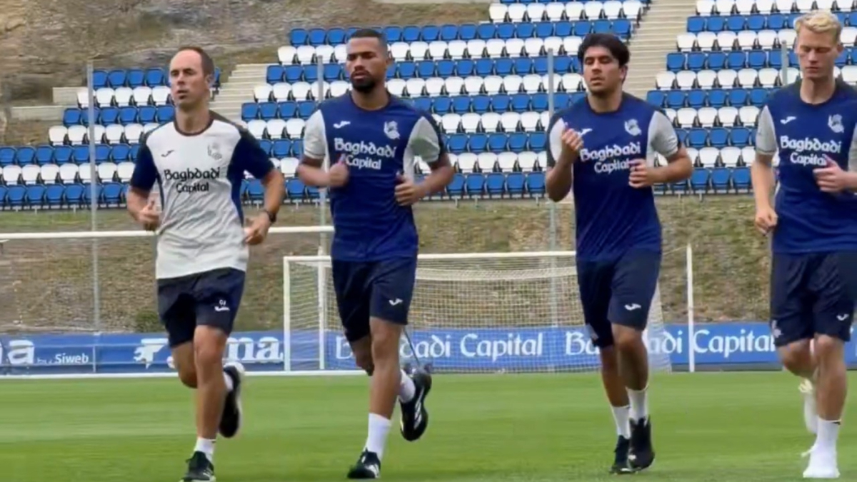 Aramburu, Yangel Herrera y Óskarsson ya están de vuelta en Zubieta