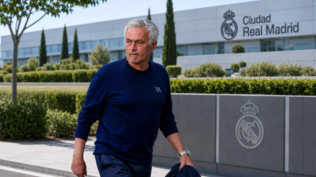 Llega Mou<br />» /></figure>
<p>El entrenador luso pasará el fin de semana en la capital para iniciar el trabajo el próximo lune</p>
<p><a href=
