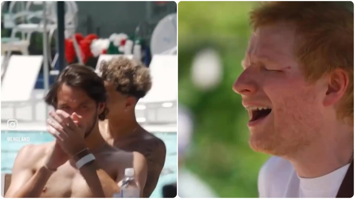 Ed Sheeran brinda concierto privado a la selección de Inglaterra