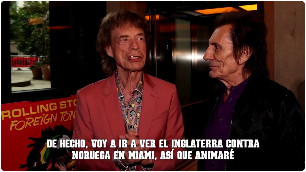 The Rolling Stones apoyan a Inglaterra en el encuentro contra Noruega