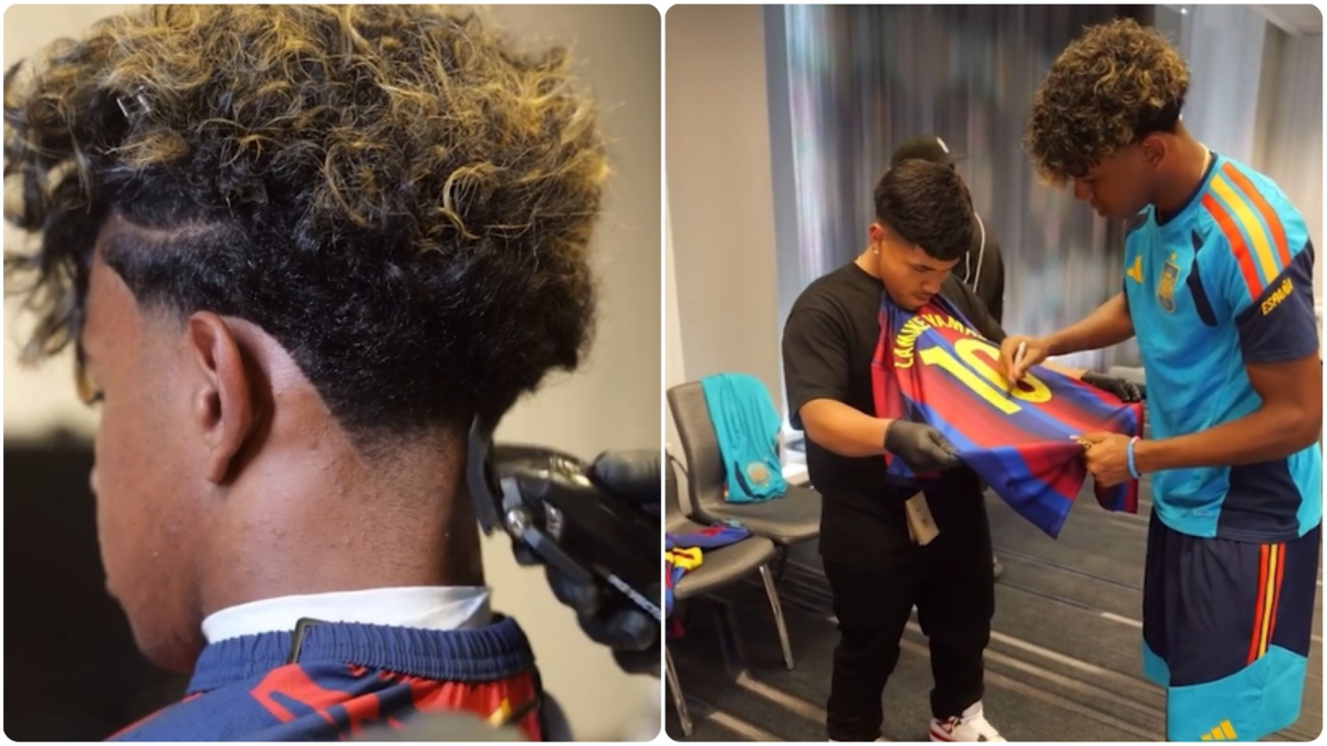 Lamine Yamal estrena nuevo look