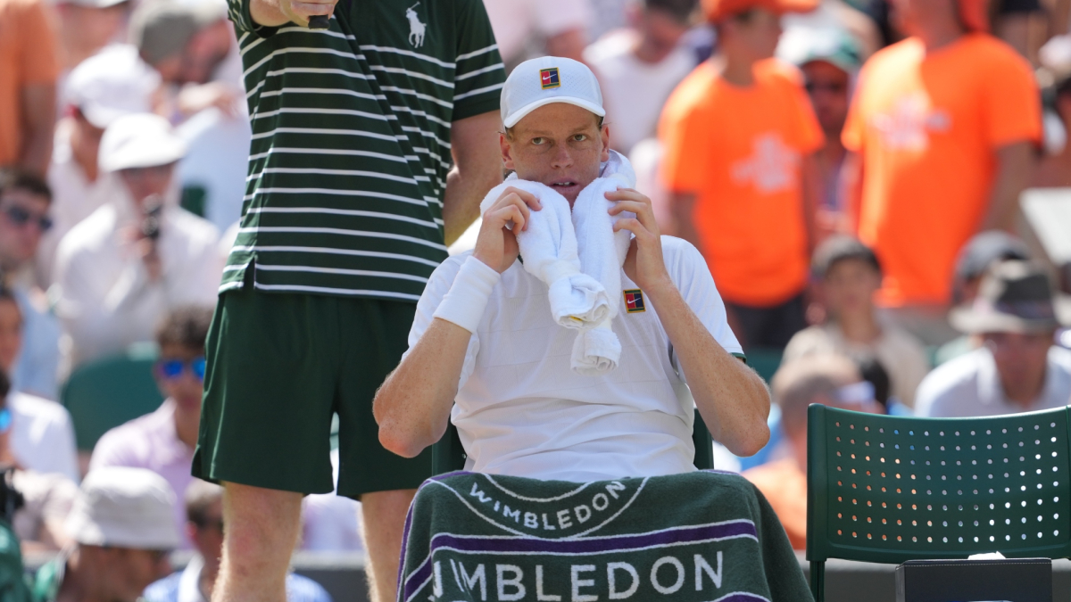 Sinner, contra los elementos en la semifinal de Wimbledon contra Djokovic