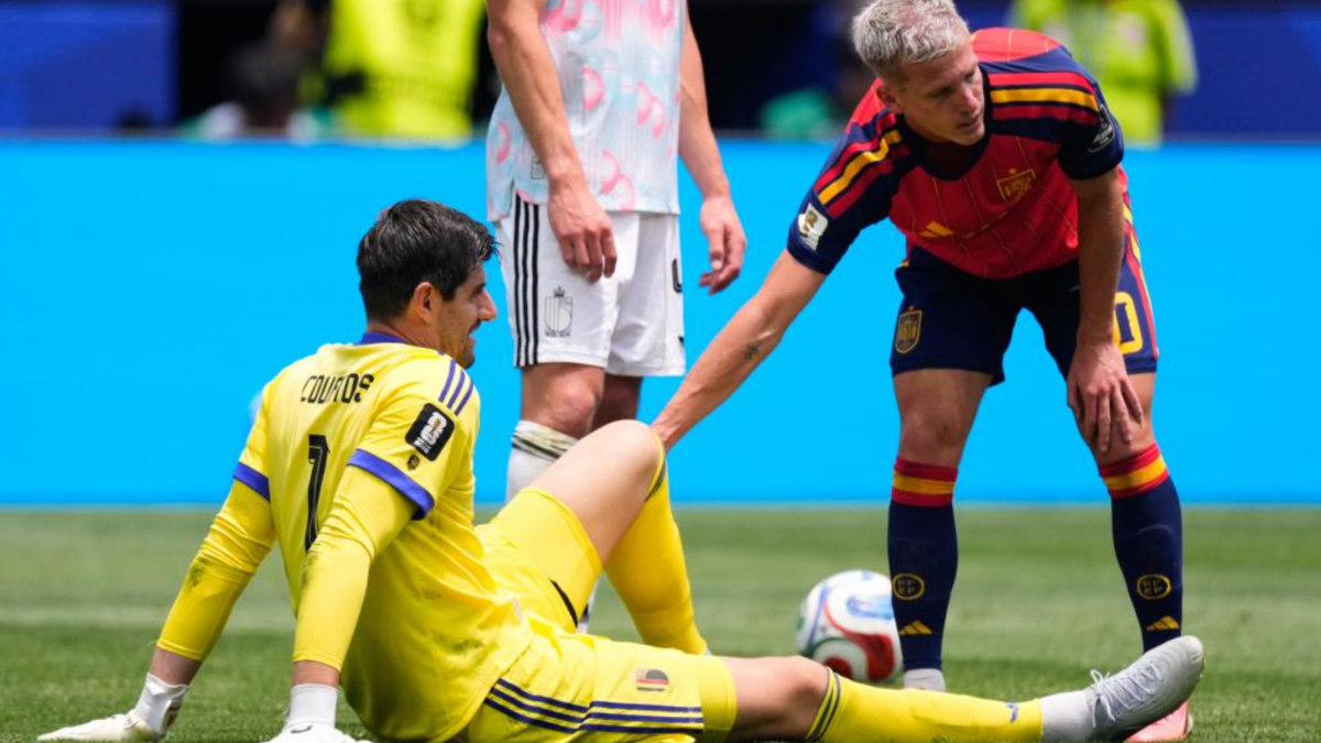 Courtois se lesiona… y se derrumba<br>