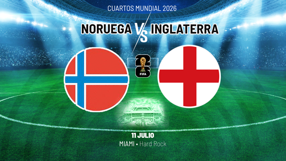 Noruega e Inglaterra se enfrentan en los cuartos de final del Mundial 2026