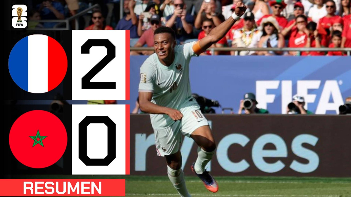 Francia se impone a Marruecos con un marcador de 2-0