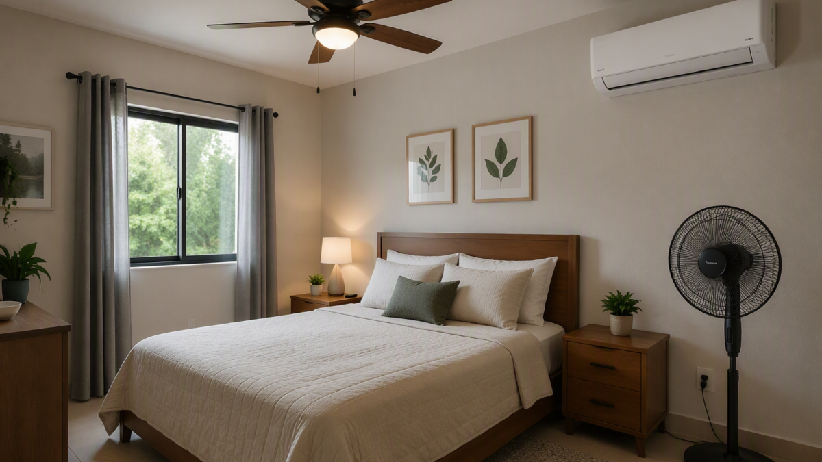 Aire acondicionado vs ventilador de techo: qué cuesta tenerlo encendido toda la noche por la ola de calor