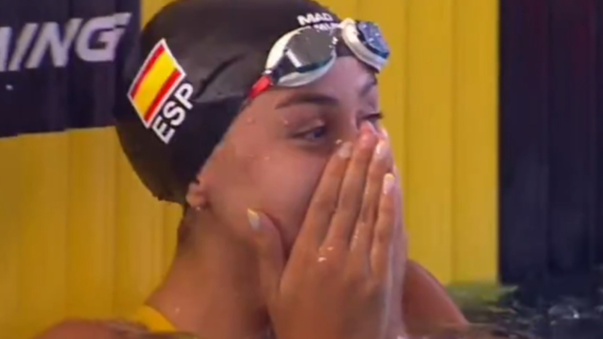 Carlota Rodríguez, récord de España de 50 mariposa a los 14 años