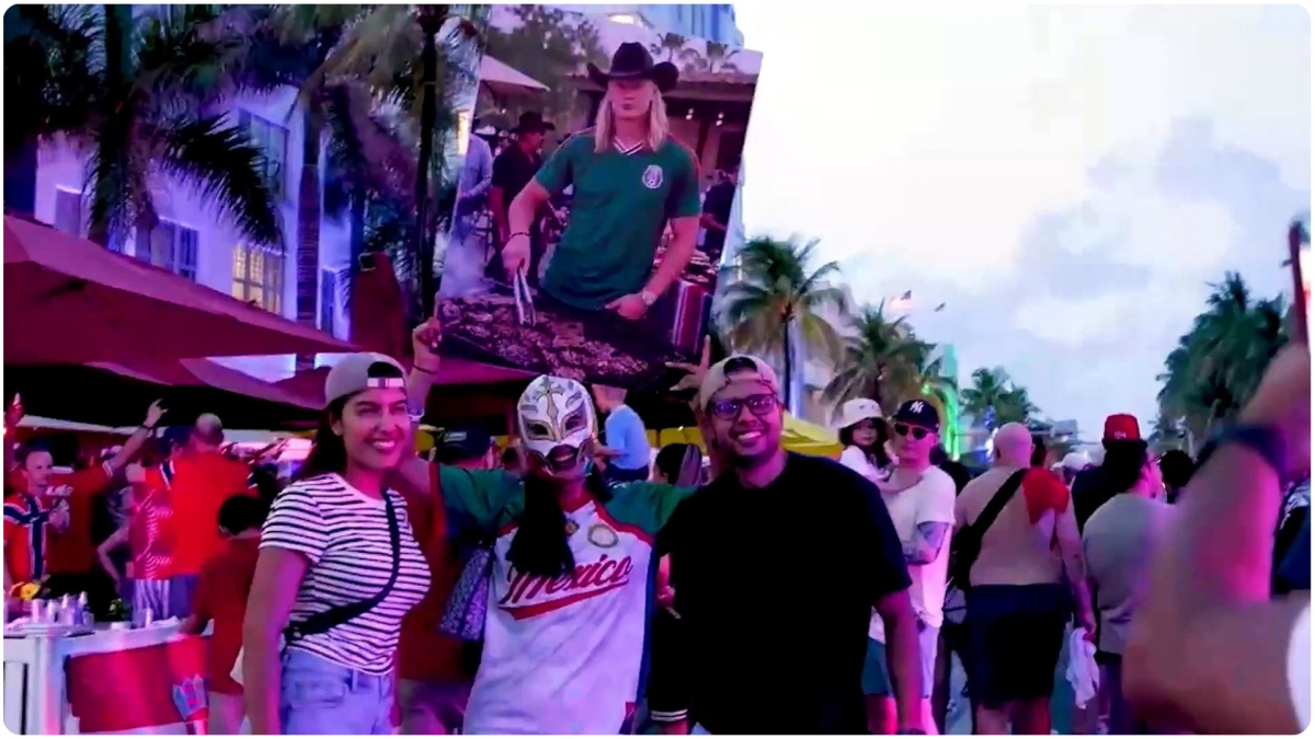 Miles de noruegos 'toman' Miami Beach antes de los cuartos de final contra Inglaterra