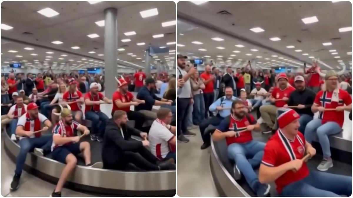 Los aficionados noruegos regresan a casa con estilo