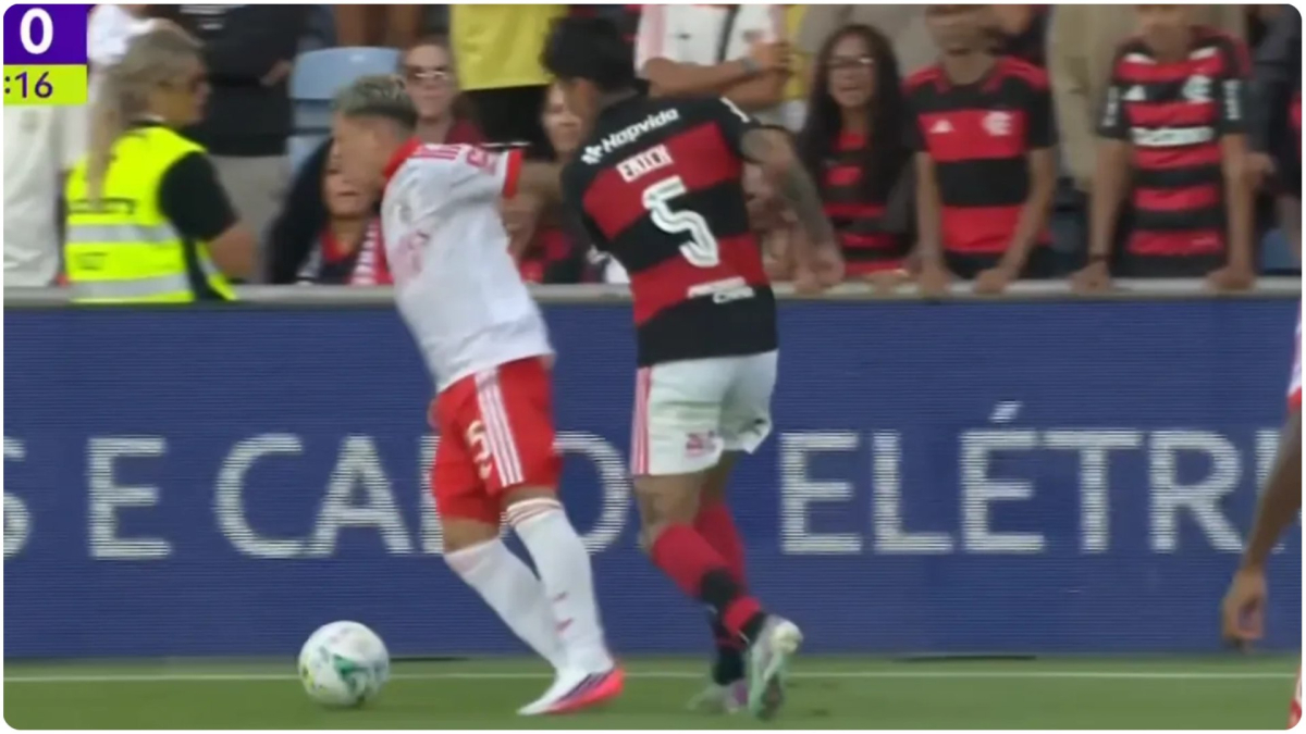 Aficionados del Flamengo abuchean y festejan las patadas a Prestianni en su duelo ante el Benfica