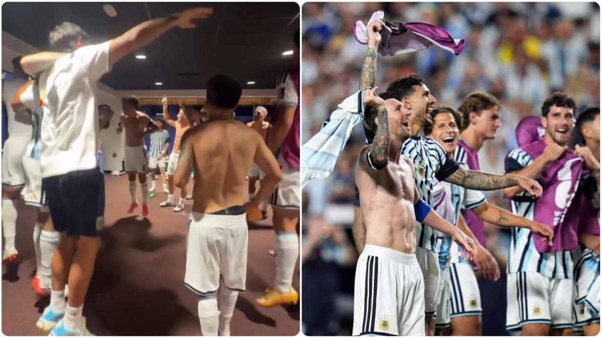 Argentina explota: así fue la fiesta en el vestuario — photo: Marca Fútbol