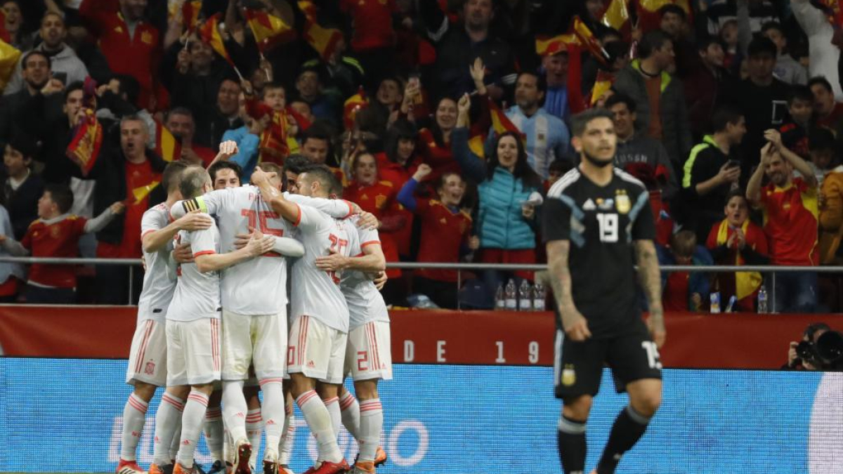 El último enfrentamiento entre España y Argentina: un partidazo con siete goles