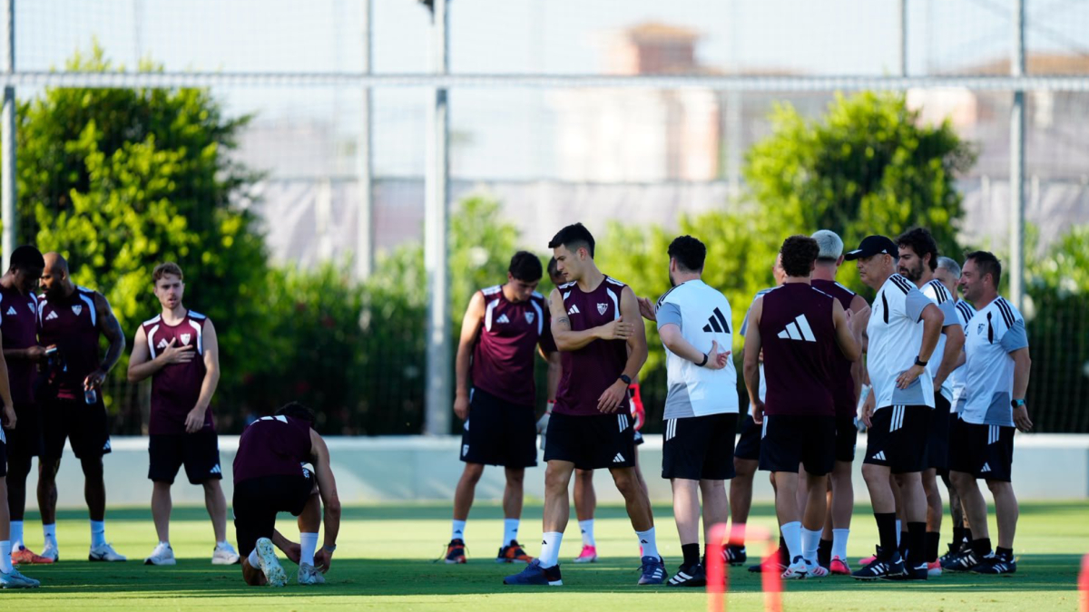 El Sevilla se prepara para su desplazamiento a Cracovia con una sesión de entrenamiento intensa