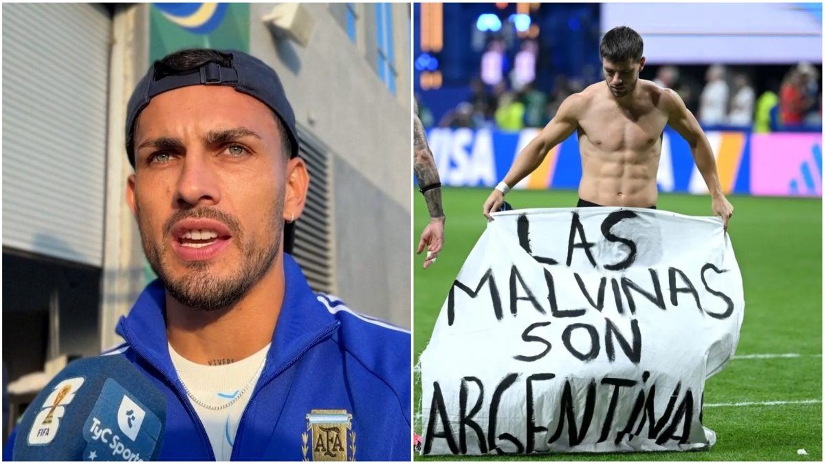 Paredes rompe el silencio sobre la pancarta de las Malvinas: 'Éramos conscientes de que no era solo un partido de fútbol'