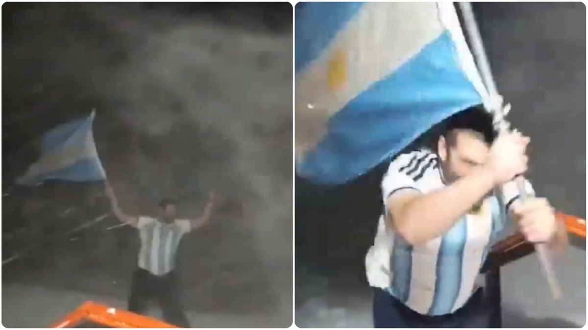 ¡Hasta en la Antártida! Aficionado argentino celebra la clasificación a la gran final del Mundial