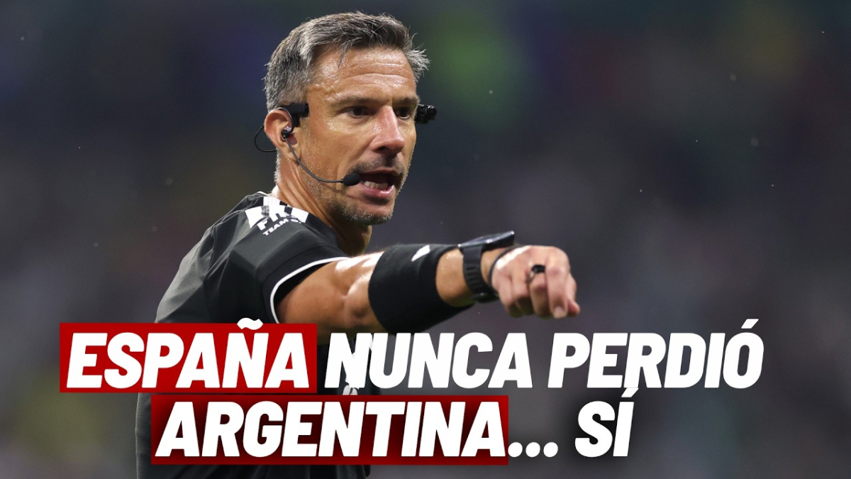 El árbitro de la final: expulsó a Camavinga, España nunca perdió con él, Argentina sí...