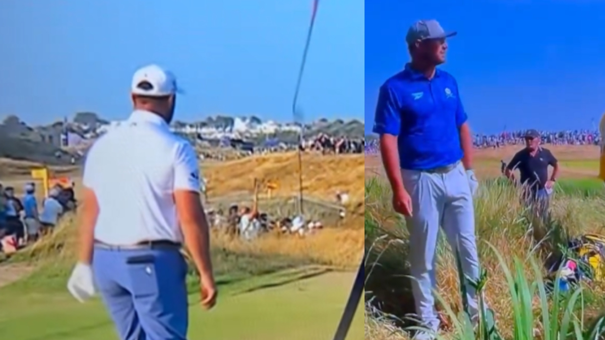 Rahm recibe una advertencia por lanzar un palo y DeChambeau una polémica sanción de dos golpes