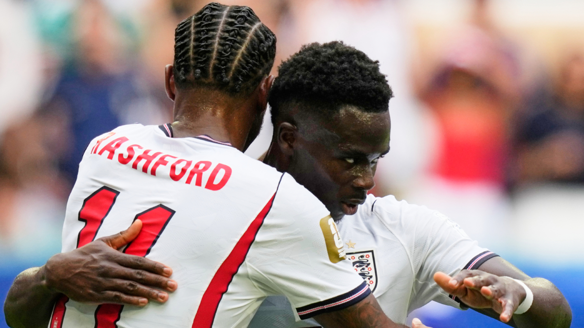 Francia 4-6 Inglaterra: Saka anota el 0-4