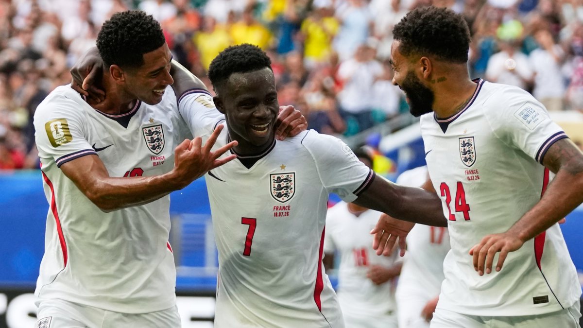 Francia 4-6 Inglaterra: Saka marca en el minuto 87