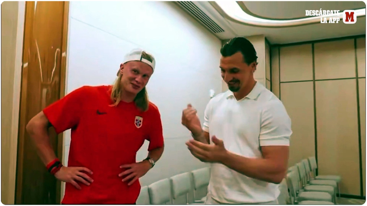 Zlatan Ibrahimović se burla de la vestimenta de Haaland