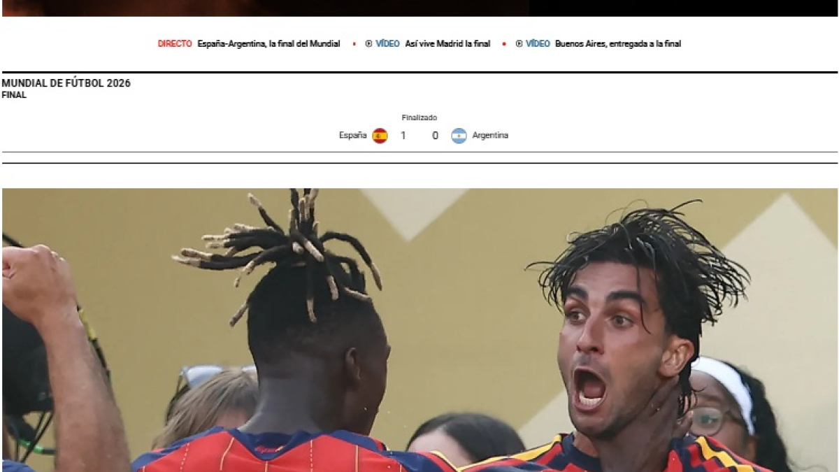 Hasta en Argentina ven merecido el triunfo español