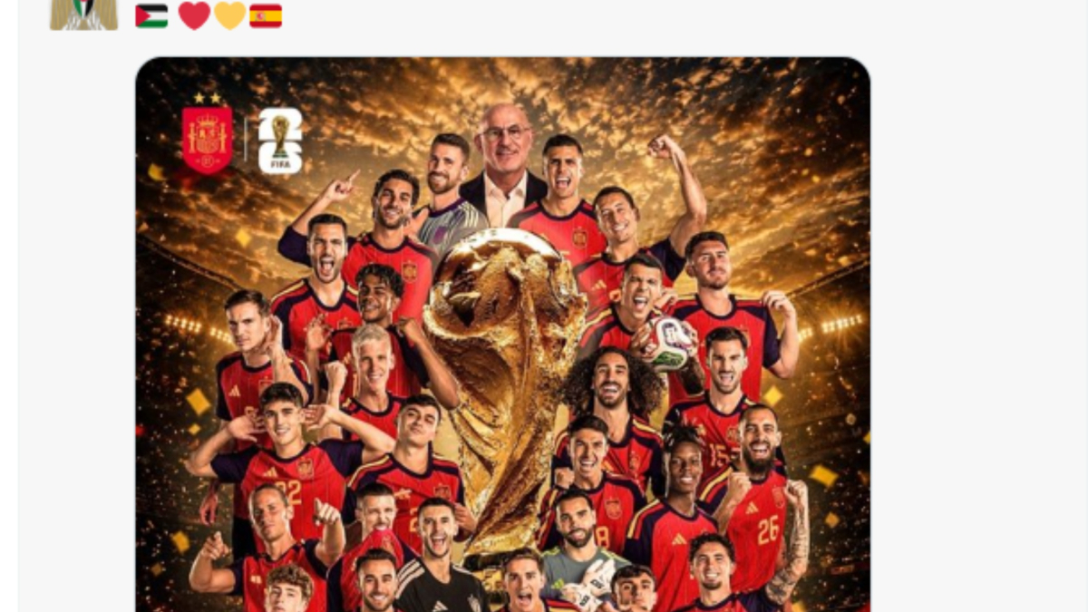 Palestina felicita a España por el Mundial con 'un dardo' a Israel