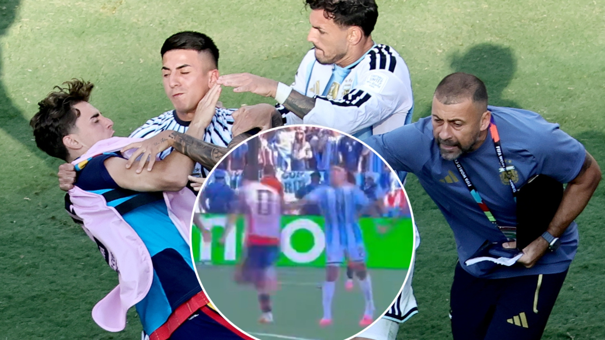 Paredes agrediendo a Gavi. (Ảnh: MARCA)