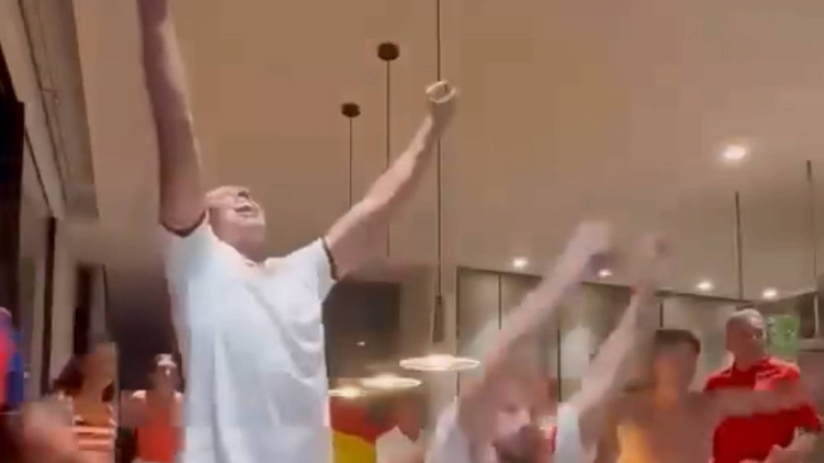 Nadal celebra el segundo Mundial de España con entusiasmo