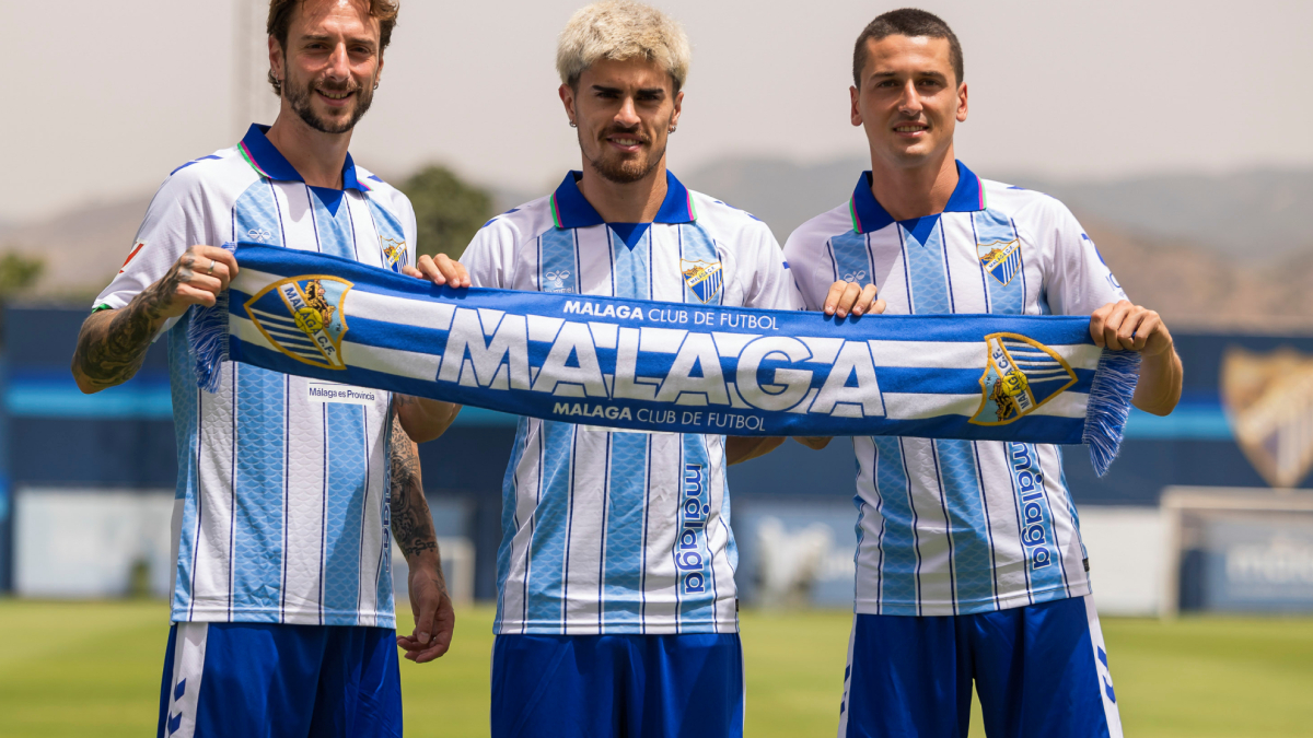 El Málaga presenta a sus nuevos fichajes para reforzar la plantilla