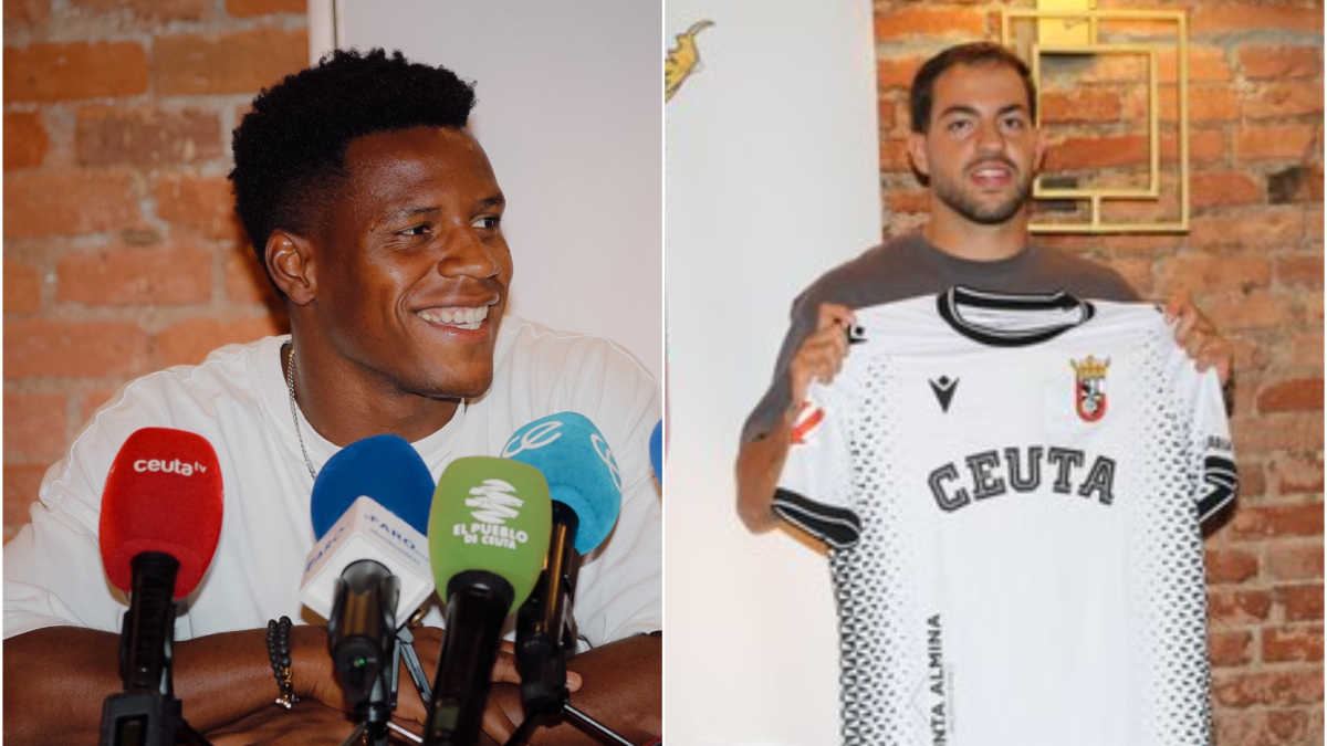 Cedric Teguia y Omar Sadik muestra su ilusión por el Ceuta