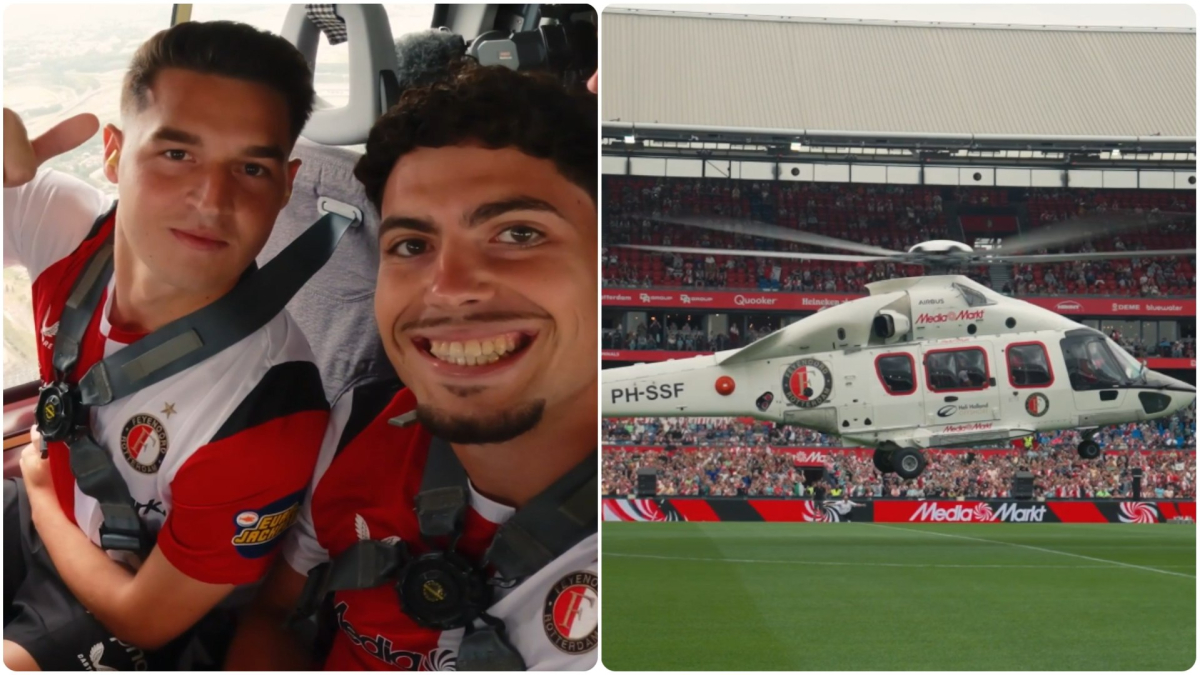 ¡Impresionante! Así la llegada de los españoles Mika Mármol y Nacho Ferri en el partido amistoso Feyenoord-Charleroi