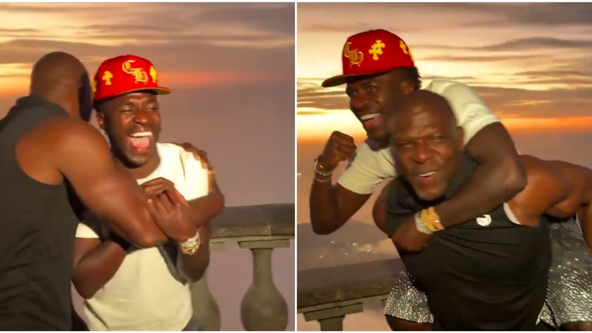 Vini Jr. se cruza con Terry Crews en un inesperado encuentro