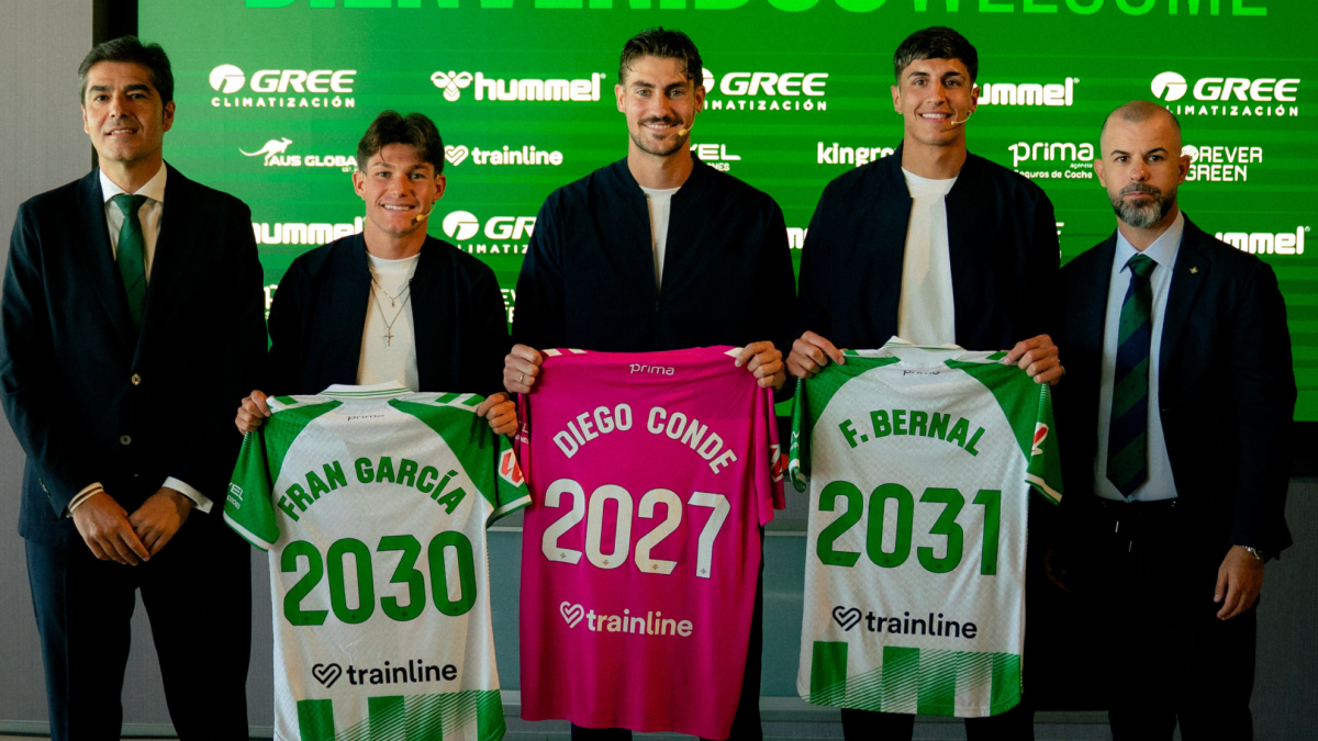 Facundo Bernal, Fran García y Diego Conde, las primeras incorporaciones del Betis para la temporada 2026-27