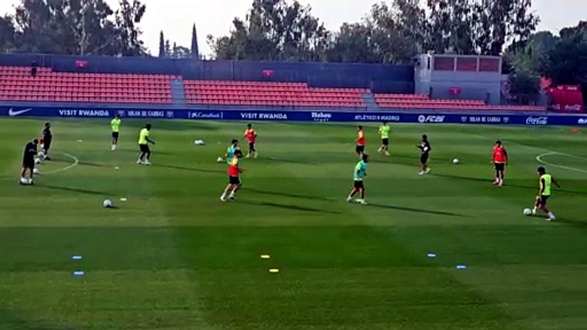 El Atlético completa la semana con un partido de entrenamiento
