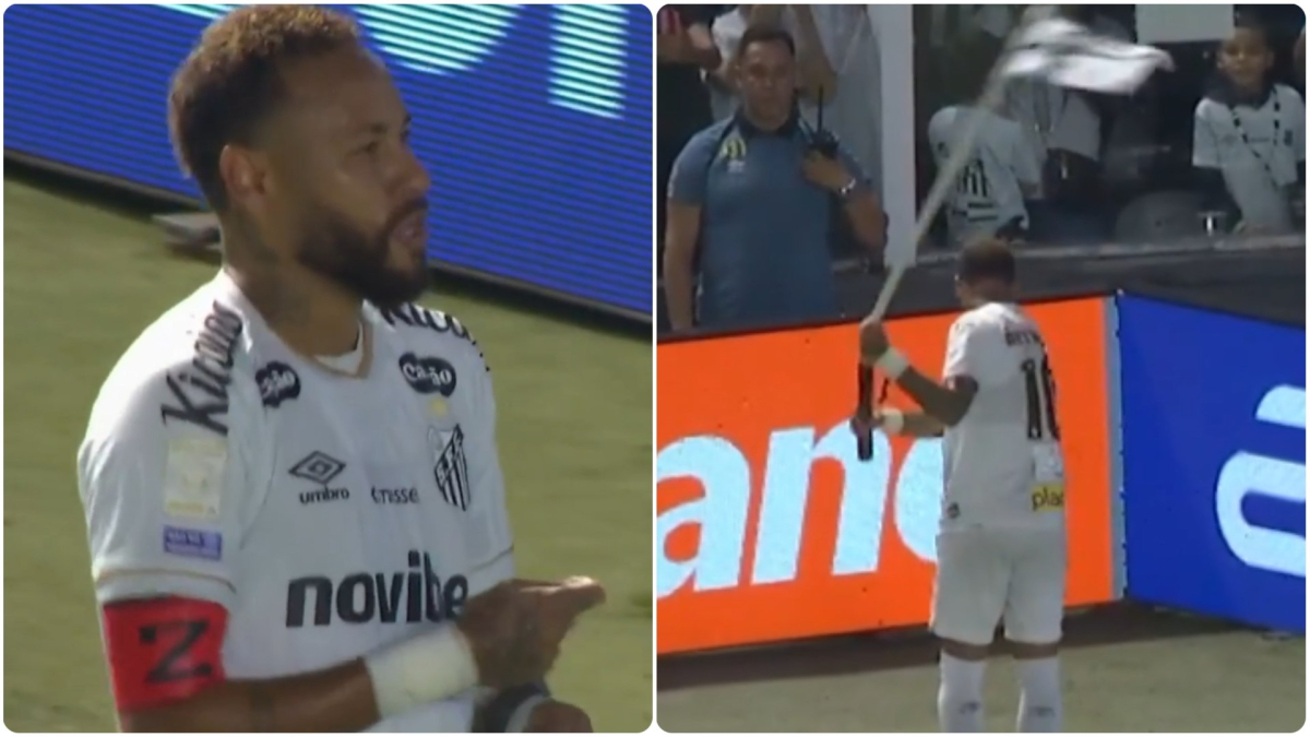 Neymar responde a las críticas con una original celebración