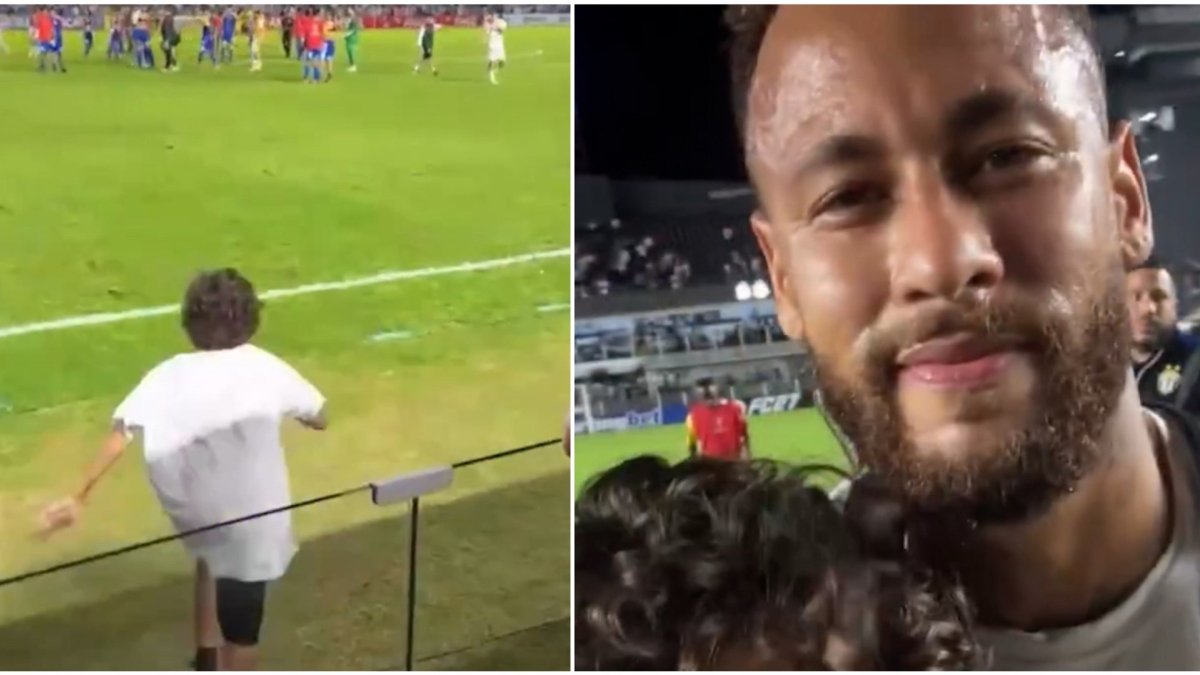 Un niño cumple su sueño con Neymar Jr.