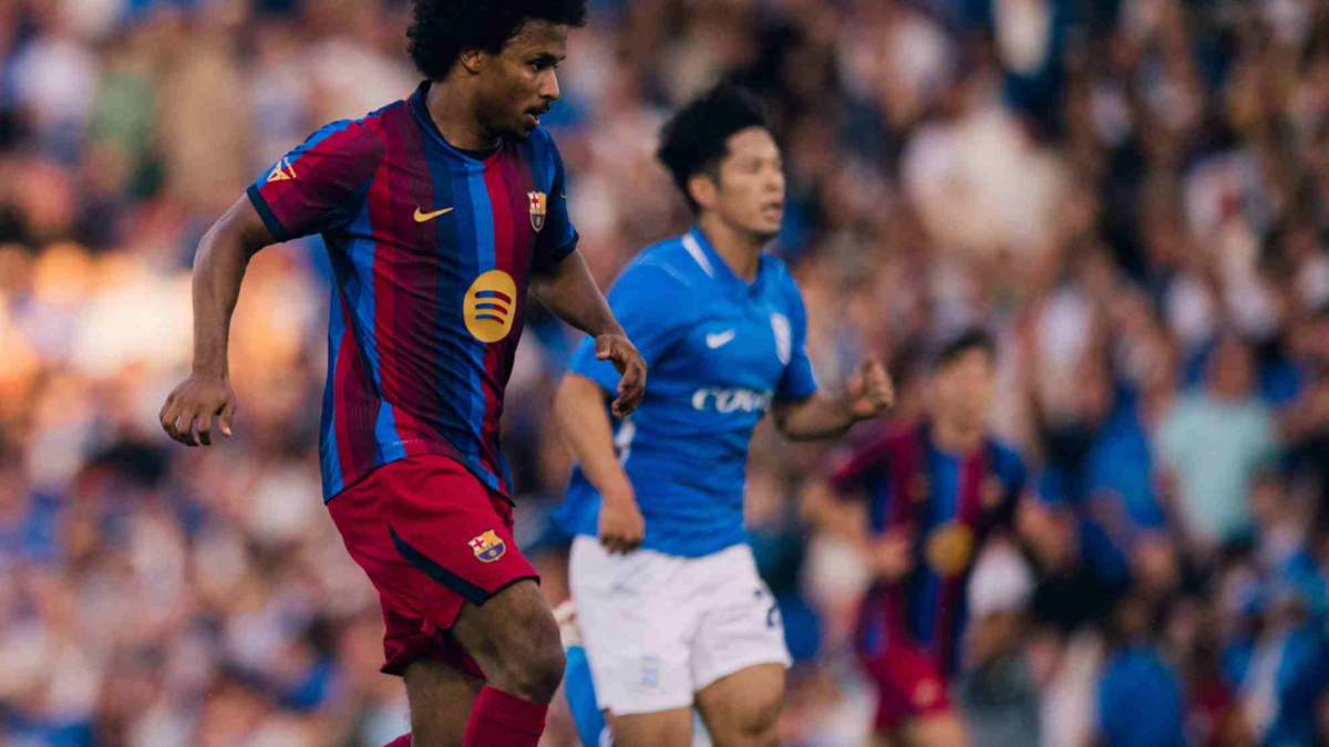 El Barça disfruta de los primeros 45 minutos de Adeyemi