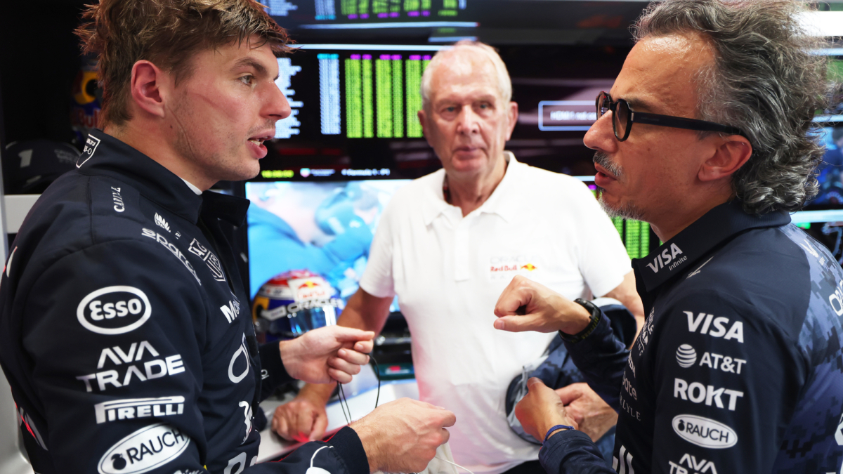 Max Verstappen e Laurent Mekies discutono il futuro di Red Bull, con opinioni di Helmut Marko