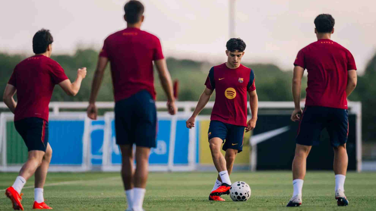 El Barça finaliza su stage en Inglaterra con un partidillo de entrenamiento
