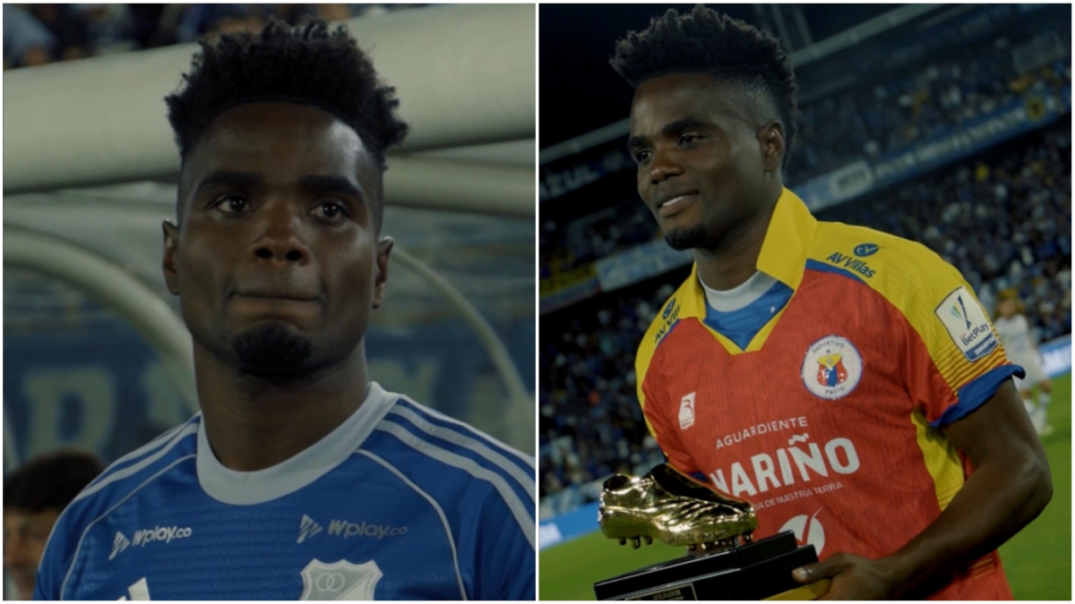 Andrey Estupiñán recibe trofeo como máximo goleador de la Liga BetPlay Dimayor