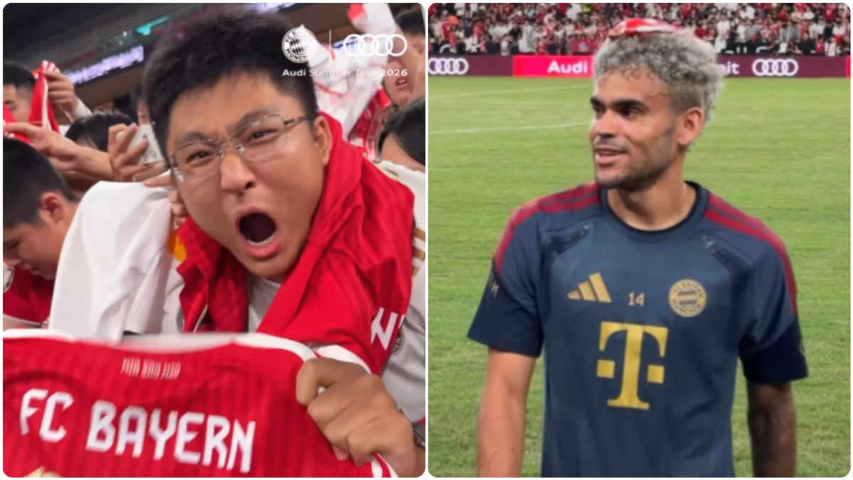 La afición china se enamora de Luis Díaz