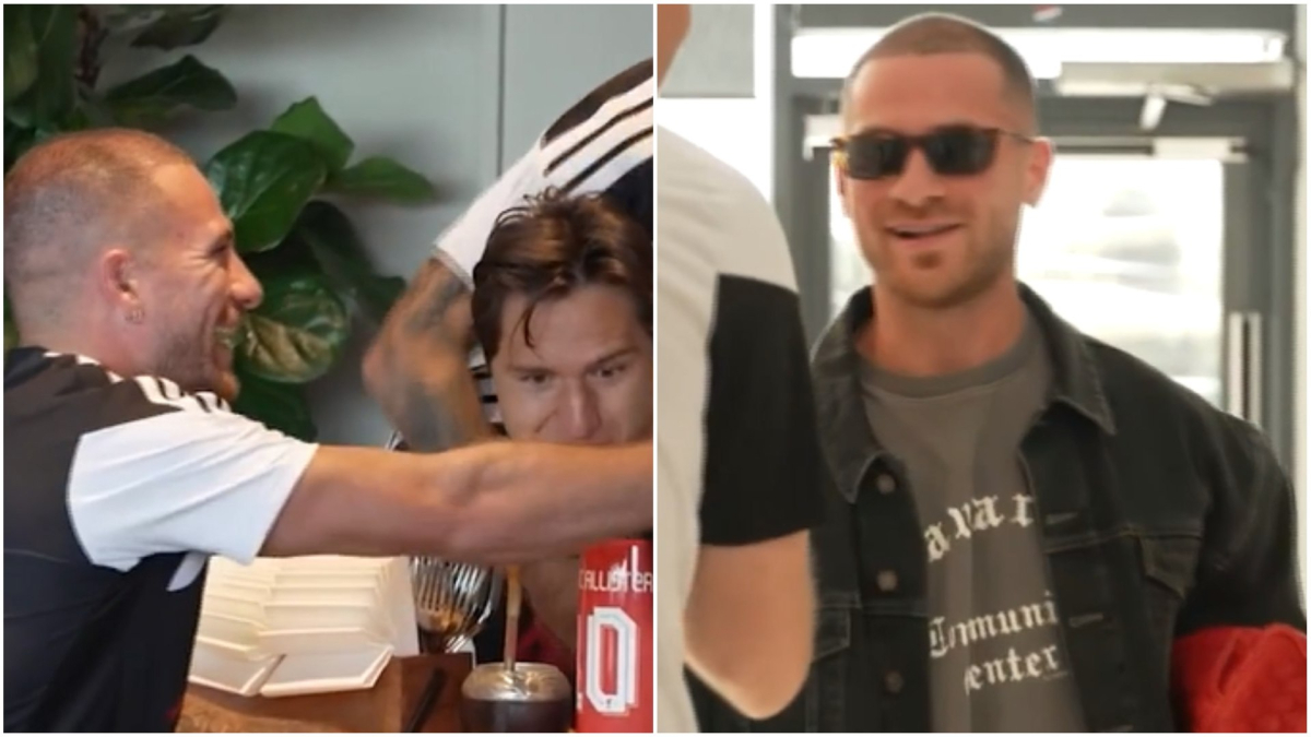 Mac Callister vuelve a los entrenamientos con el Liverpool con su característico estilo
