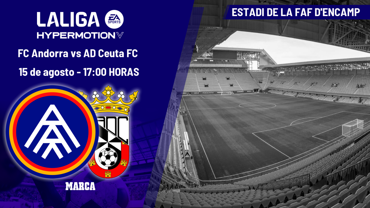 FC Andorra y AD Ceuta FC se enfrentan en LaLiga Hypermotion