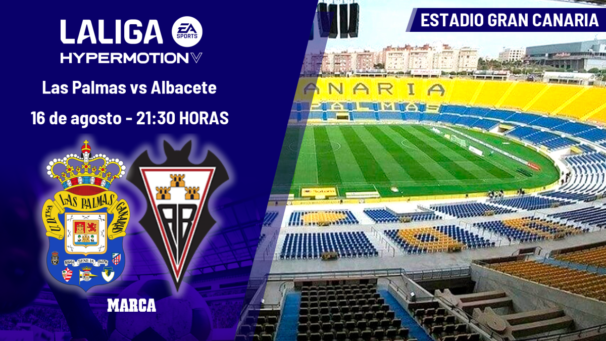 Las Palmas y Albacete se enfrentan en LaLiga Hypermotion