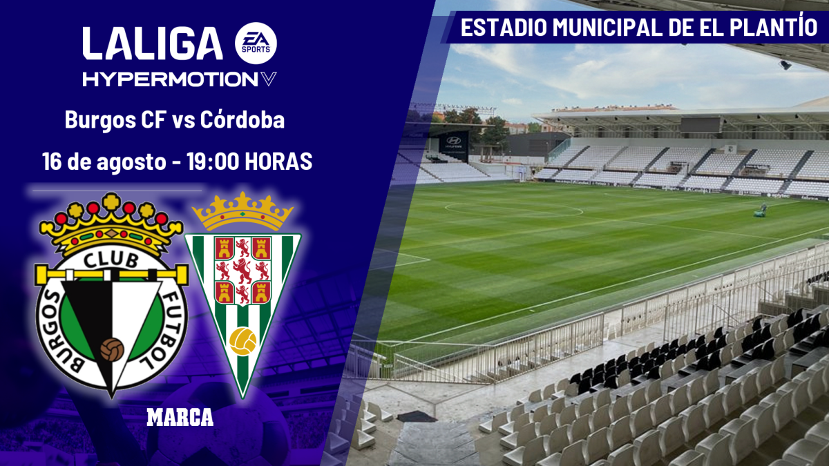 Burgos - Córdoba: horario, dónde ver en TV y canal del partido de LaLiga Hypermotion
