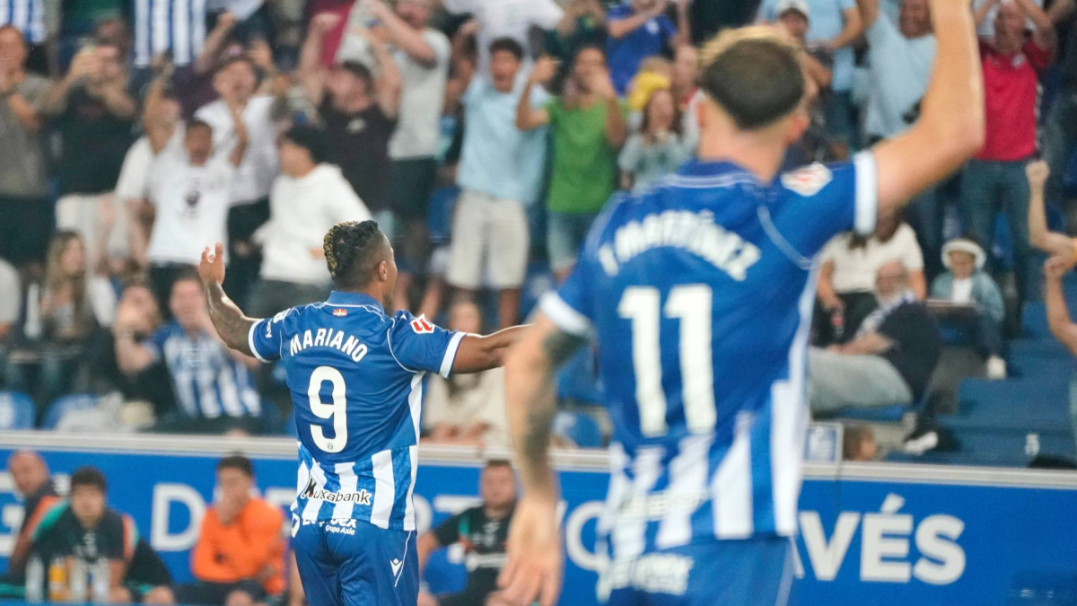Mariano marca el 2-0 en el partido entre Alavés y Getafe